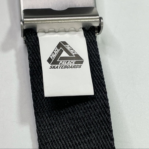 Palace Spellout W Pot Leaf Black Adjustable Belt 420 Friendly - Picture 5 of 8